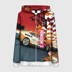 Толстовка на молнии женская Froza horizon art, цвет: 3D-белый