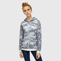 Толстовка на молнии женская UCP камуфляж США, цвет: 3D-белый — фото 2