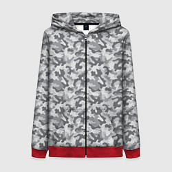 Женская толстовка на молнии Камуфляж М-21 серый