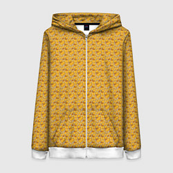 Женская толстовка на молнии Паттерн с утятами