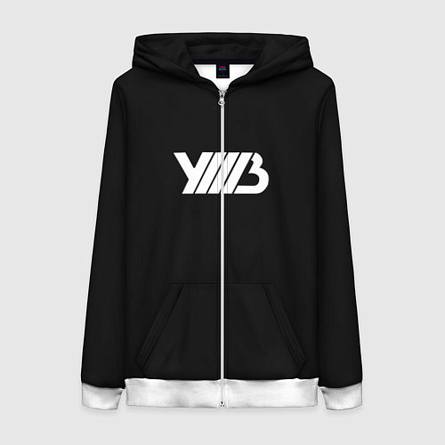 Женская толстовка на молнии Underground unnv уннв / 3D-Белый – фото 1