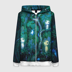 Женская толстовка на молнии Kodama tree