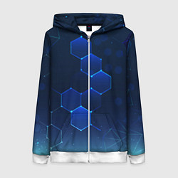 Женская толстовка на молнии Абстрактная сетка