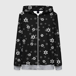 Толстовка на молнии женская Astro emblem pattern, цвет: 3D-меланж