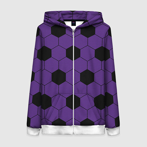 Женская толстовка на молнии Кимоно первой высшей луны Кокушибо / 3D-Белый – фото 1