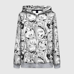 Женская толстовка на молнии Anime hentai ahegao