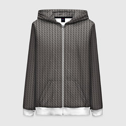 Женская толстовка на молнии Кольчуга серая