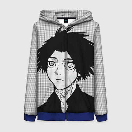 Женская толстовка на молнии Распятие Шести: Урума Сюн / 3D-Синий – фото 1