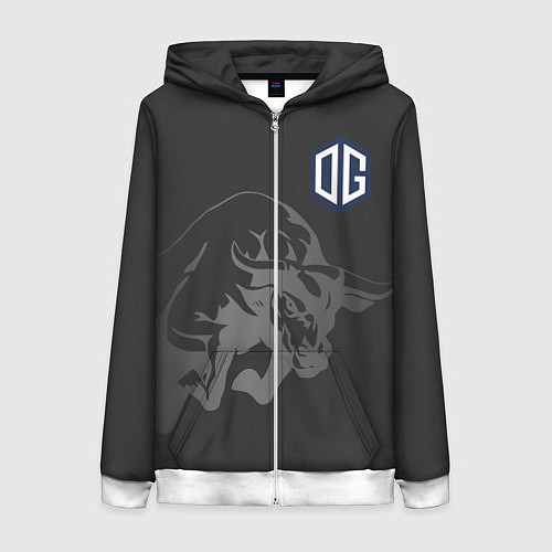 Женская толстовка на молнии Форма OG / 3D-Белый – фото 1