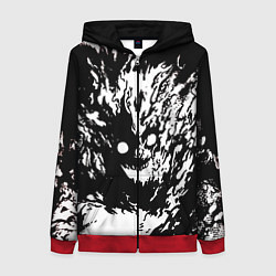 Толстовка на молнии женская Dead inside sf, цвет: 3D-красный