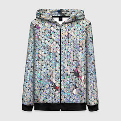 Женская толстовка на молнии Вся в пайетках