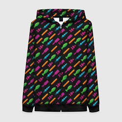 Женская толстовка на молнии Sex Shop