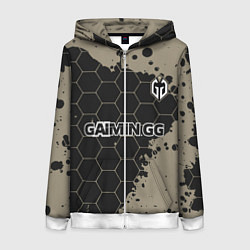 Толстовка на молнии женская Gaimin Gladiators форма, цвет: 3D-белый