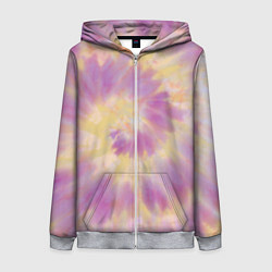 Женская толстовка на молнии Tie-Dye дизайн