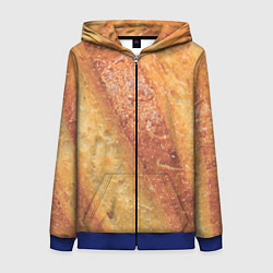 Женская толстовка на молнии Корочка батона