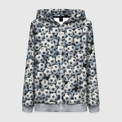 Женская толстовка на молнии Узор с мячиками