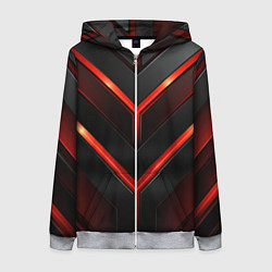 Толстовка на молнии женская Абстрактный динамизм, цвет: 3D-меланж