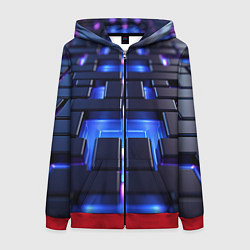 Женская толстовка на молнии Плиты абстракции