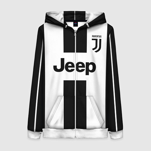 Женская толстовка на молнии Juventus collection / 3D-Белый – фото 1
