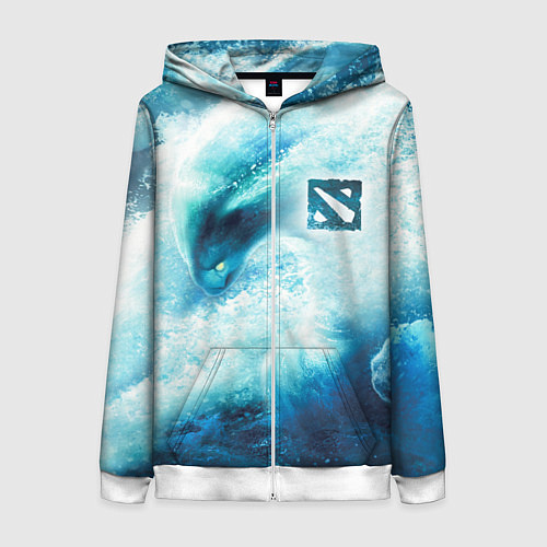 Женская толстовка на молнии Dota 2 - Morphling / 3D-Белый – фото 1