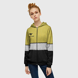 Толстовка на молнии женская Мустанг дикий, цвет: 3D-черный — фото 2