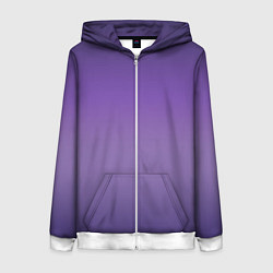 Женская толстовка на молнии Спелой сливы градиент