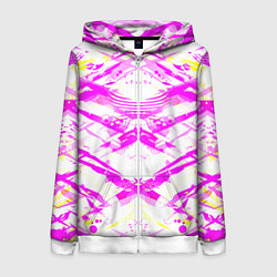 Женская толстовка на молнии Яркие узоры