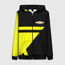 Женская толстовка на молнии Chevrolet yellow star