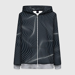 Женская толстовка на молнии Черная аннигиляция