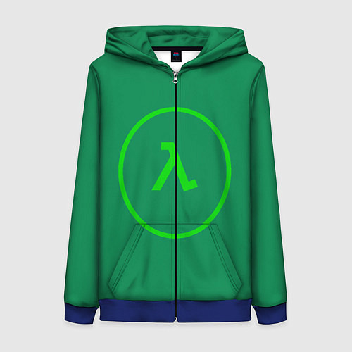 Женская толстовка на молнии Opposing Force / 3D-Синий – фото 1