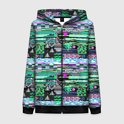 Женская толстовка на молнии Abstract color pattern