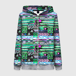 Женская толстовка на молнии Abstract color pattern