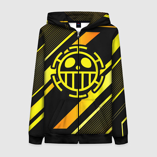 Женская толстовка на молнии One Piece anime color / 3D-Черный – фото 1