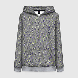 Женская толстовка на молнии Тиснение метала