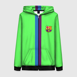 Толстовка на молнии женская Barcelona fc sport line, цвет: 3D-черный