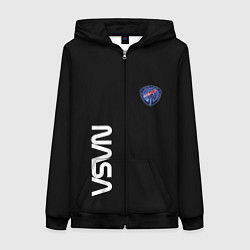 Женская толстовка на молнии Nasa space steel