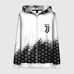 Толстовка на молнии женская Juventus sport steel, цвет: 3D-белый