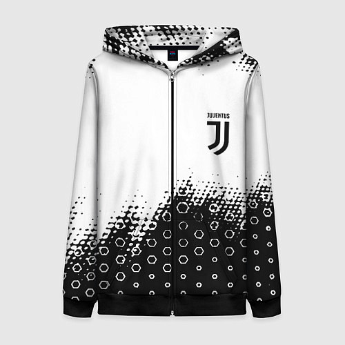 Женская толстовка на молнии Juventus sport steel / 3D-Черный – фото 1