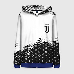 Толстовка на молнии женская Juventus sport steel, цвет: 3D-синий