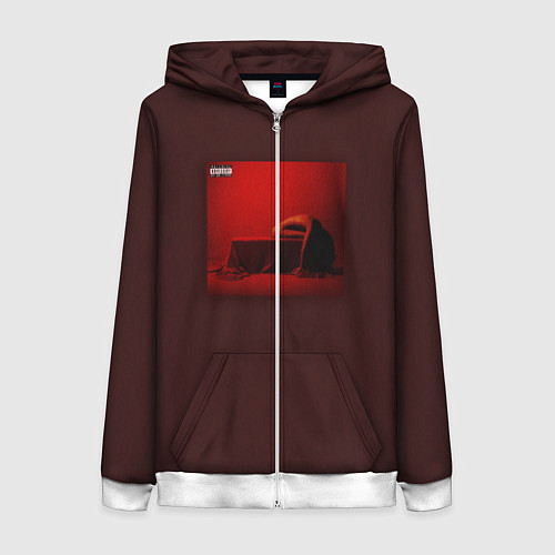 Женская толстовка на молнии Bad Omens / 3D-Белый – фото 1