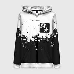 Женская толстовка на молнии Рокстар краски