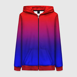 Женская толстовка на молнии Битва градиентов