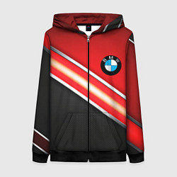 Женская толстовка на молнии BMW geometry steel
