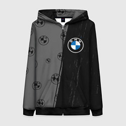 Толстовка на молнии женская Bmw performance Темный, цвет: 3D-черный