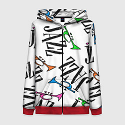 Женская толстовка на молнии Just jazz in color