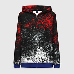 Женская толстовка на молнии Краски брызги