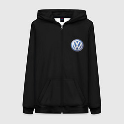 Женская толстовка на молнии Volkswagen logo auto