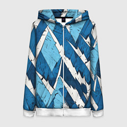 Женская толстовка на молнии Геометрический камуфляж