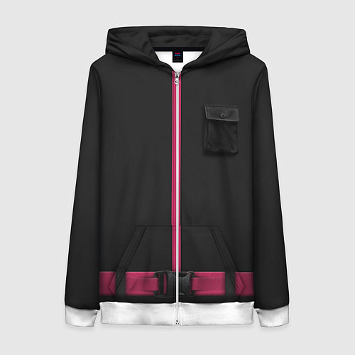 Женская толстовка на молнии Форма стражи Squid Game / 3D-Белый – фото 1