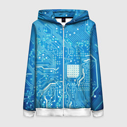 Женская толстовка на молнии Системная плата